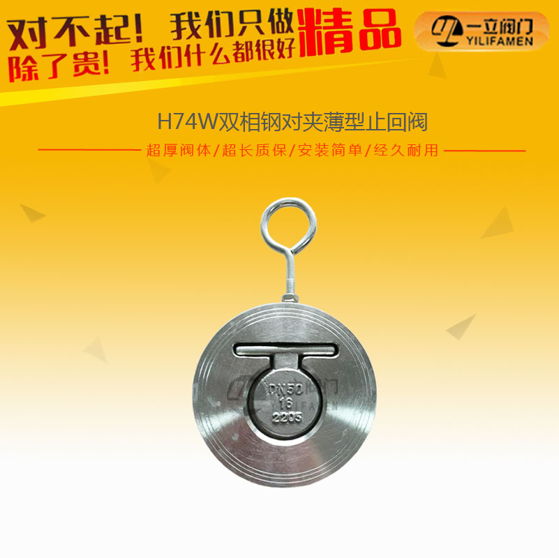 H74W雙相鋼對(duì)夾薄型止回閥